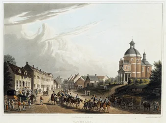 Waterloo: Konvoi französischer Kanonen zurück von der Front, 24. Juli