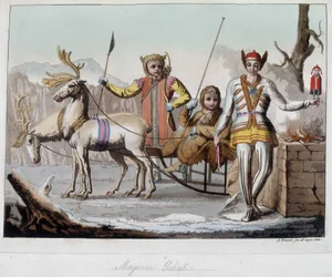 Zauberer Yakut, Sibirien. In „Das alte und moderne Kostüm“