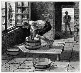 Arbeit des Tomme von einem Käsemacher aus der Auvergne - in „Les merveilles de l