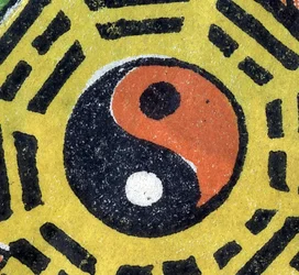 Yin und Yang. Chinesisches dekoratives Objekt. 19. Jahrhundert.