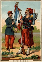Zouave-Kostüm zur Zeit von Napoleon III