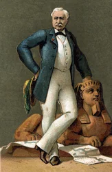 Porträt von Ferdinand de Lesseps (1805-1894), französischer Diplomat und Verwalter, im Jahr 1885.