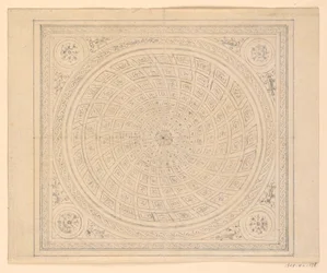 Zeichnung, Deckendesign, 1815–22