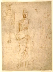 Zeichnung, Klassische Figuren, ca. 1550