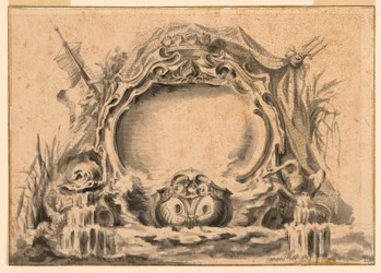 Kopie eines Wappens in einer der Festveröffentlichungen, ca. 1740