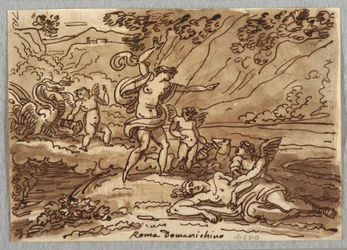 Zeichnung, Der Tod des Adonis, 1813–18