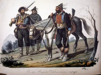 Eine Bande von Räubern aus Kalabrien (Italien)