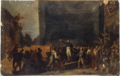 Alphonse Baudin (1811-1851) an der Barrikade Faubourg Saint-Antoine, 3. Dezember