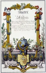 Artillerievertrag - Frontispiz des „Artillerievertrags“ von François Lingier, Straßburg
