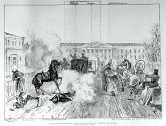 Angriff auf Zar Alexander II. (1818 - 1881) im Jahr 1881