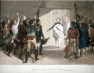 Geburt des Königs von Rom: Napoleon II. (Francis Charles Joseph Napoleon Bonaparte), Sohn von Kaiser Napoleon I. (1769-1821). 1811-1832