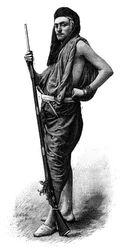 Camille Douls 1864-1889 englischer Entdecker - Gravur 1888