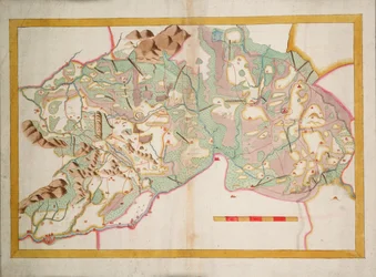 Karte von Leix und Offaly, Irland, c.1590