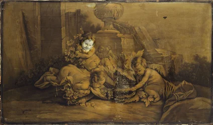 Kinder spielen in einer Landschaft, zwischen 1701 und 1800