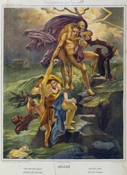 Sintflut - in „Heilige Geschichte“, Hrsg. Hachette