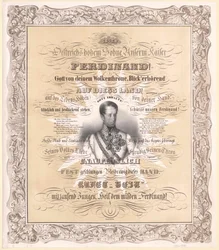 Kaiser von Österreich Ferdinand I. (Druck)