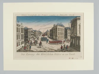 Einzug der königlichen Truppen in New York