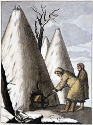 Beerdigung der Samojeden Asiens (Mongolei), Ende 19. Jahrhundert