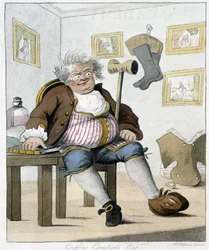 Geoffrey Gambado. In „Horse riding“ von Henri William Bunbury