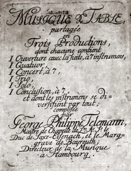 Georg Philipp Telemann. Deutscher Komponist (Magdeburg)