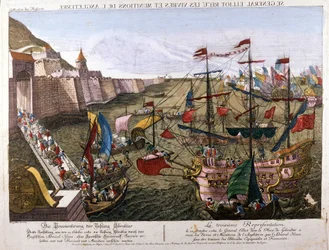 Gibraltars große Belagerung 1779-1783 (Spanischer Versuch, Gibraltar zurückzuerobern, als Spanien dem Vereinigten Königreich im Rahmen seines Bündnisses mit Frankreich den Krieg erklärte): am 11. Oktober
