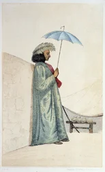 Einheimischer aus Ozeanien - in "Erste schwedische Weltumsegelung" von Skogman Carl Johan Alfred, ed. Stockholm, Adolf Bonnier