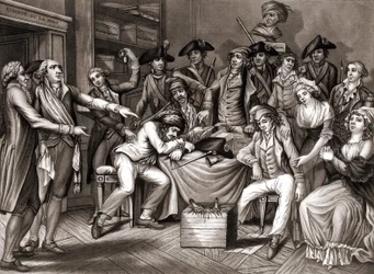 Innenraum des Revolutionären Komitees. ca. 1794
