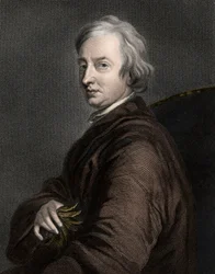 John Dryden 1631-1700 - Gravur - 19. Jahrhundert
