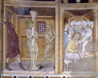 Leben Christi, Detail: Geißelung, Kirche von Sant