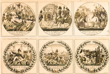Louis Antoine von Bourbon, Herzog von Angoulême (Louis de France oder Louis XIX) (1775-1884) während der spanischen Expedition von 1823: Einnahme des Trocadero, Einnahme von Madrid, Kapitulation von Cádiz, Schlacht von Navarin, hinter den Spaniern vor Barc