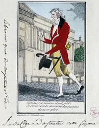 Louvre: Ästhetische Kritik des Louvre. 18. Jahrhundert Gravur.