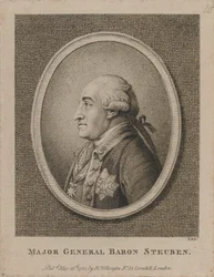 Generalmajor Baron Steuben (Radierung)