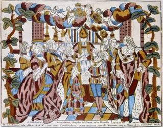 Hochzeit von Ludwig XVI. mit Marie Antoinette, um 1774, in Orléans.