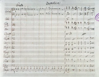 Seite der Noten für Die Entführung aus dem Serail, Oper von Mozart, Lichtenthal-Version (1838)