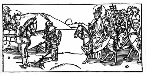 Papst Leo I. trifft Attila und stoppt ihn