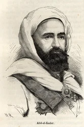 Porträt von Abd-el-Kader (1807 - 1883)