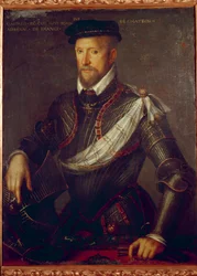 Porträt von Admiral Gaspard de Coligny. Anonymes Gemälde