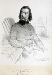 Porträt von Barthelemy Prosper Enfantin, genannt le Père Enfantin (1796-1864), Saint-Simonianer