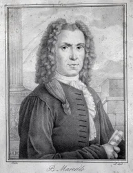 Porträt von Benedetto Marcello (Stich)