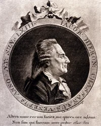 Porträt von Casanova (1725 - 1798) - Porträt im Frontispiz, in Histoire de ma fuite des prisons de la République de Venice, geschrieben in Dux en Bohemia