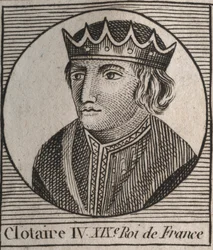 Porträt von Chlothar IV. (ca. 685-719), König der Franken von Austrasien von 717 bis 719 - Gravur aus „Instruction sur l