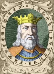 Porträt von Chlodwig I. (ca. 466 - 511), König der Franken