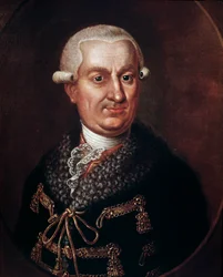 Porträt von Graf Franz Anton von Nostitz-Rieneck (1725-1794), Gründer des Staatstheaters Prag 1783. Anonymes Gemälde