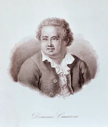 Porträt von Domenico Cimarosa (1749-1801) italienischer Komponist