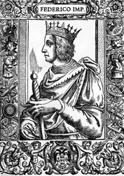 Porträt von Friedrich II. (1194-1250), deutscher Kaiser