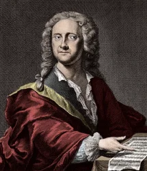 Porträt des deutschen Komponisten Georg Philipp Telemann (1681-1767)