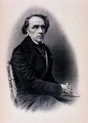 Porträt von Giacomo Meyerbeer (Stich)