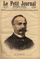 Porträt von Gustave Noblemaire (1832-1924), der nach erfolgreicher Überwachung des Baus der Eisenbahnlinie Alger-Oran bis 1869 nach Paris zurückkehrte, um die Leitung der Paris Lyon Mediterranee Gesellschaft zu übernehmen, eine Position, die er 26 Jahre la