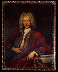 Porträt von Johann Joseph Fux, österreichischer Komponist, Musiktheoretiker und Pädagoge (Gemälde)
