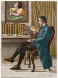 Porträt von Johann Kaspar Lavater (1741-1801), Schweizer Theologe und deutschsprachiger Schriftsteller, bekannt für seine Arbeit zur Physiognomie.